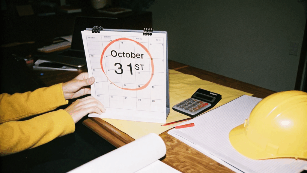 calendar 31 october deadline sole trader mistake